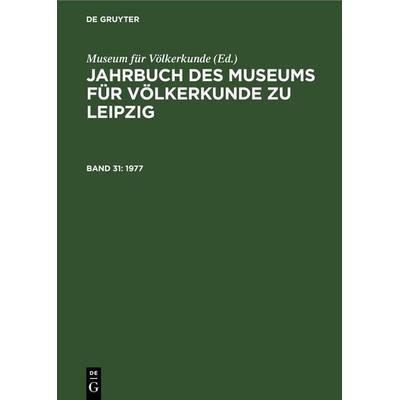 1977, Gebundene Ausgabe von , De Gruyter, 978-3-11-258037-0