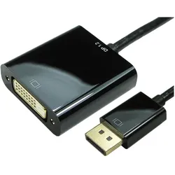 Cables Direct 15CM DISPLAY PORT V1.2-DVI-D (0.15 m), Videokabel