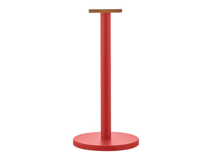 Küchenrollenhalter Mattina, Alessi, rot, HolzHolz/Metall