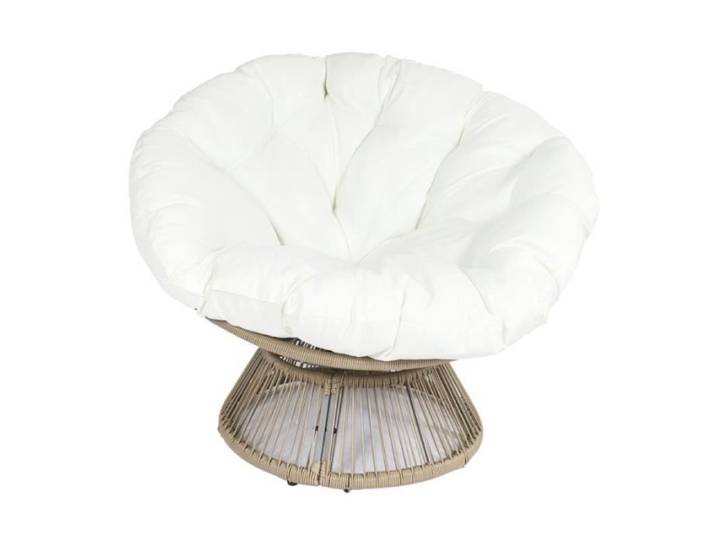 Fauteuil - HOME DECO FACTORY - Cancun - Filaire - Beige