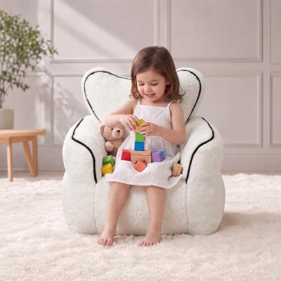 Kodotan sofa Heart-Shaped Kids Faux Fur Bean Bag Chair, Cozy & Stylish Lounger for Little Ones ,Read and Relax Chair for Children
