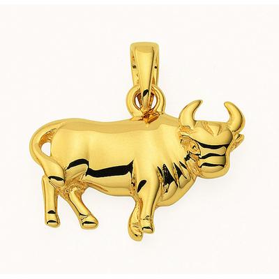 Sternzeichenanhänger ADELIA´S "Sternzeichen Anhänger Stier 585 Gold ( 14K )", gold, Schmuckanhänger, Herren, Stier, Gold, Goldanhänger Stier