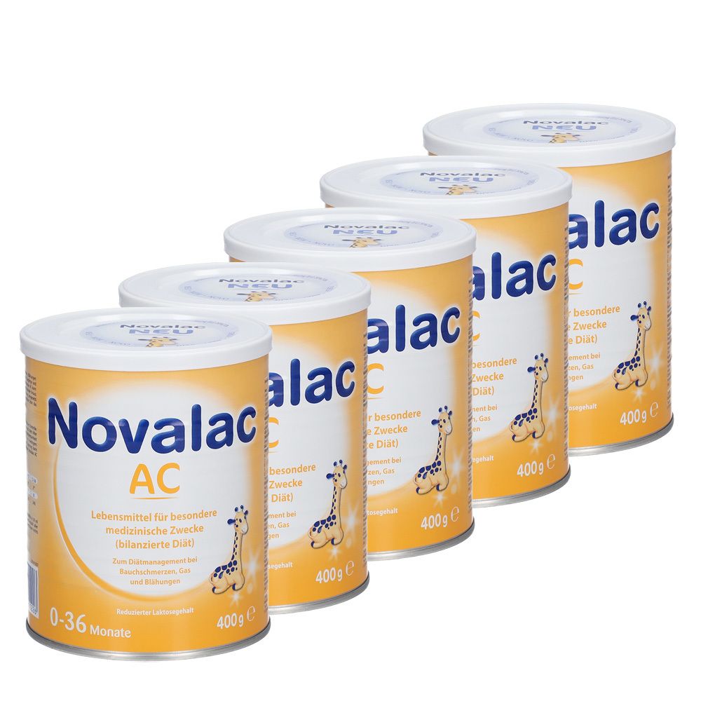 Novalac AC Spezialnahrung von Geburt an 5x400 g Pulver