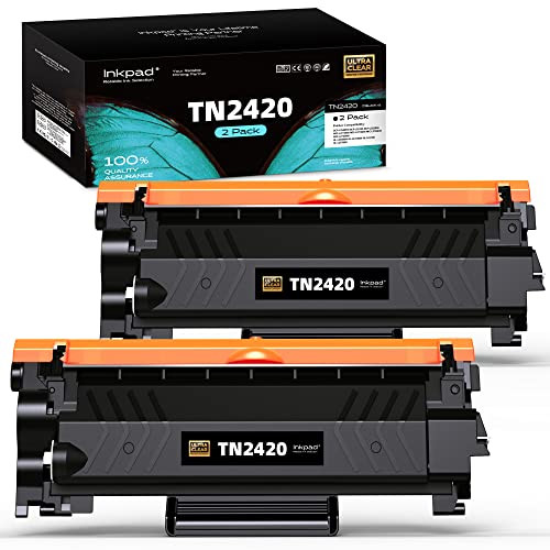 iNKPAD TN2420 Toner compatibel met Brother TN2410 voor L2710DW MFC-L2710DN HL-L2350DW DCP-L2530DW HL-L2375DW MFC-L2750DW HL-L2310D MFC-L2730DW HL-L2370DN - Zwart