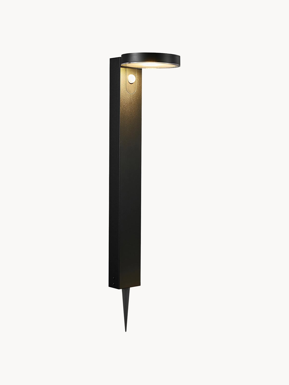 Nordlux Rica Round Solar LED Tuinpadverlichting met Bewegingssensor - Zwart - Metaal