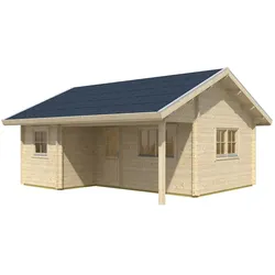 Skan Holz 45 mm Blockbohlenhaus St. Moritz-Basisdach