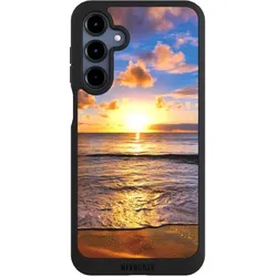 Nivocase Handyhülle für Samsung Galaxy A16 5G Hülle NIVOpure Case Schwarz Meer Sonnenuntergang Strand (Samsung Galaxy A16 5G), Smartphone Hülle, Schwarz