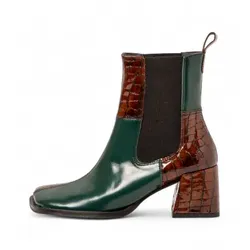 Art für Damen. 1170711F5003_0MU Leder-Stiefeletten 1707 Verona grün (40), 5 bis 8 cm, Keine, Lässig