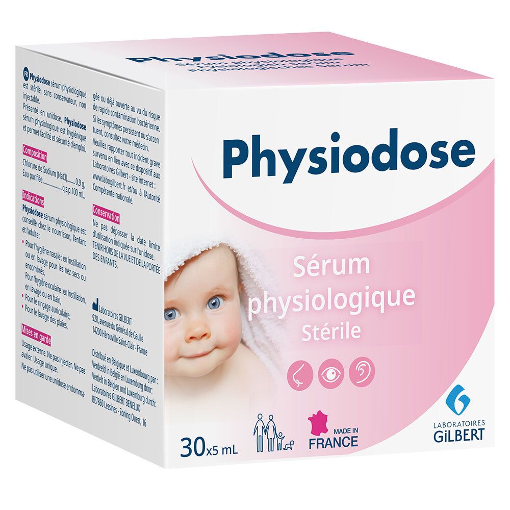 Physiodose Serum Fysio Steriel 30x5 ml Ampullenflaschen