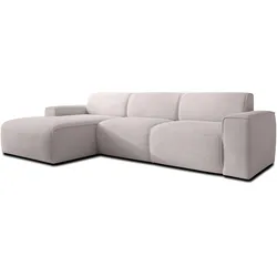ECKSOFA L Form Didim mini Taupe 310/165/78 cm – stilvolle kleine Eckcouch L