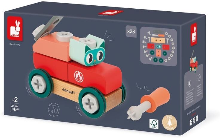 Voiture à bricoler Chat Brico'Kids - Janod