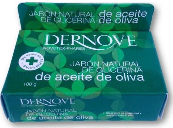 DERNOVE Jabon Natural de glicerina de Aceite de Oliva 100 g