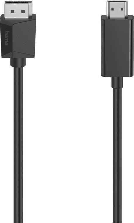 Hama DisplayPort naar HDMI kabel, 1,5 meter, Man naar Man, Recht