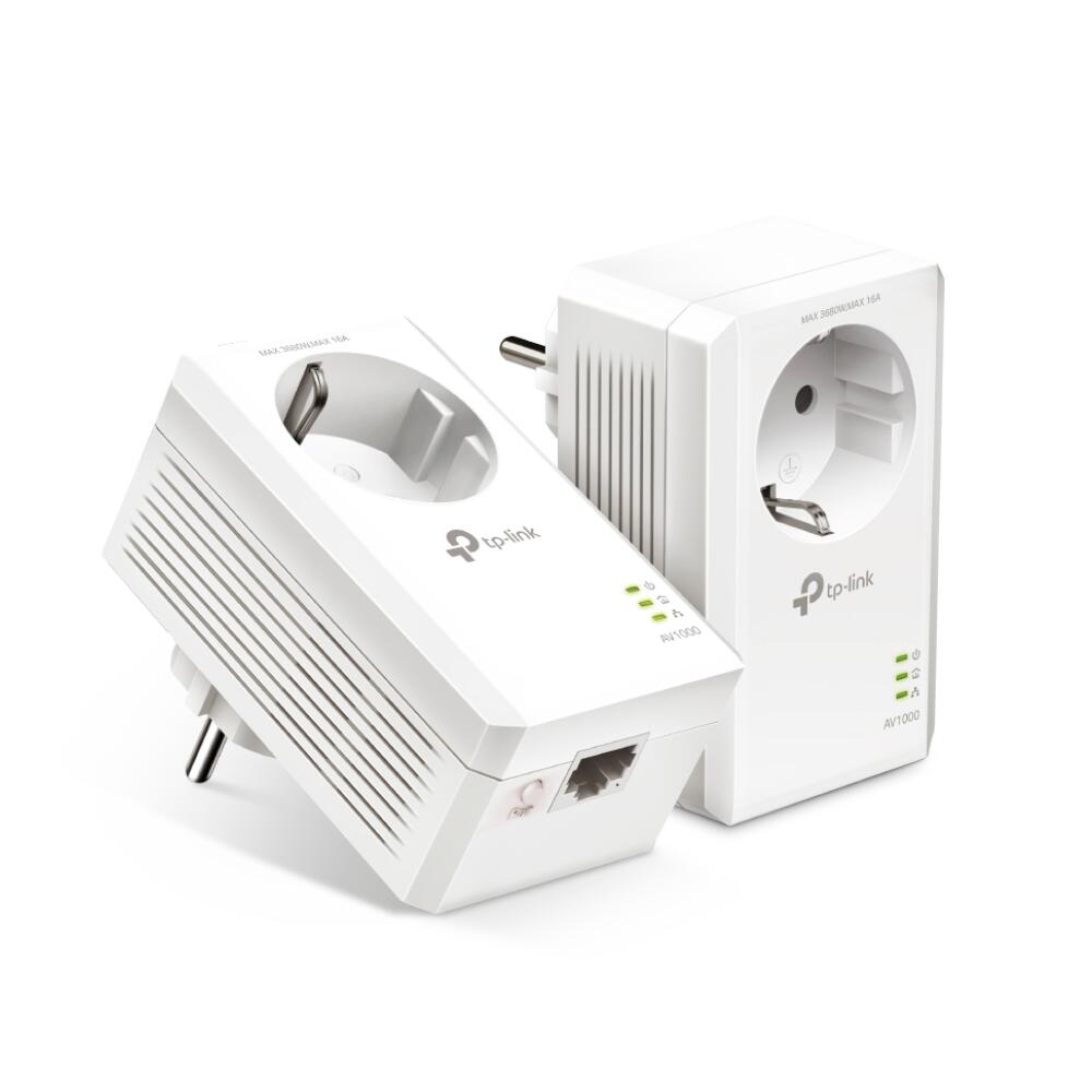 TP-Link TL-PA7017P KIT AV1000-Gigabit-Powerline-Adapter KIT mit Steckdose