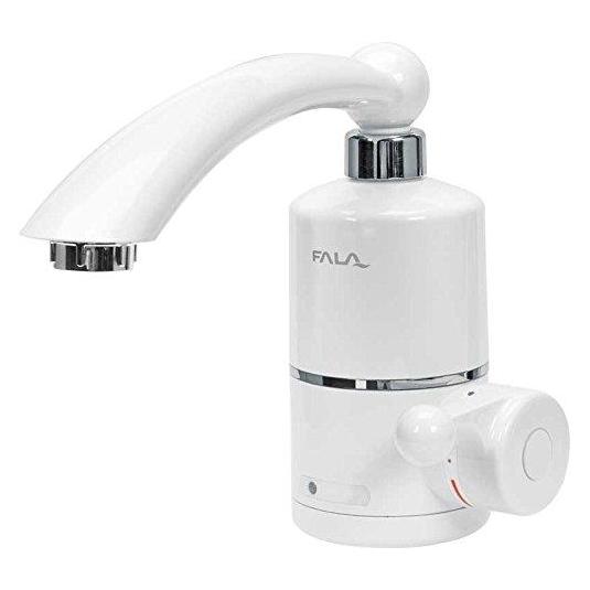 Toya FALA Wasserhahn mit Durchlauferhitzer 3 KW 220 Volt zur Wandmontage 360° drehbar elektrische Armatur (T75932)