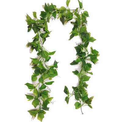 Kunstgirlande CREATIV GREEN "Hopfengirlande", grün, H:180cm, Kunstpflanzen, mit Blüten