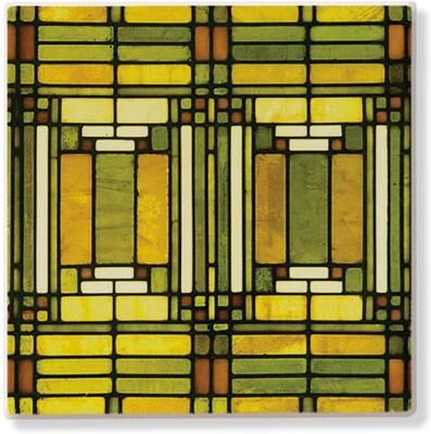 Thirstystone Frank Lloyd Wright's Oak Park Skylight on 4 Pack Stone Coasters