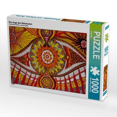 CALVENDO Puzzle Das Auge des Schamanen | 1000 Teile Lege-Größe 64x48cm Foto-Puzzle für glückliche Stunden