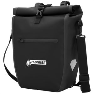 Radgeist Gepäckträgertasche PBL-20-49, schwarz, 20 Liter, Umhängetasche, wasserdicht, reflektierend