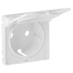 Legrand 754840 Valena Life Abdeckung Schutzkontaktsteckdose Klappdeckel Farbe: Ultraweiß