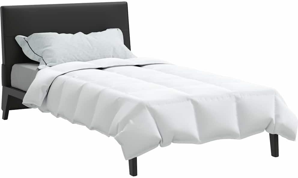vidaXL Couette d'été 140 x 220 cm Été Plume Blanc Respirant
