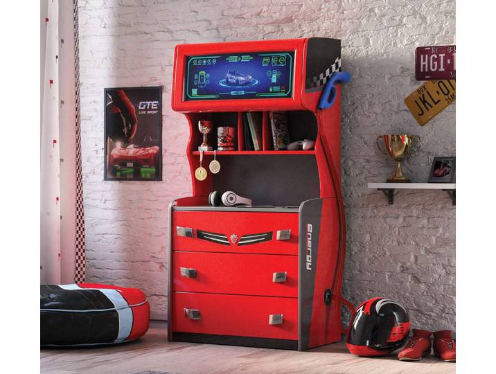 Möbel-Zeit Hochkommode CHAMPION RACER Zapfsäule-Kommode