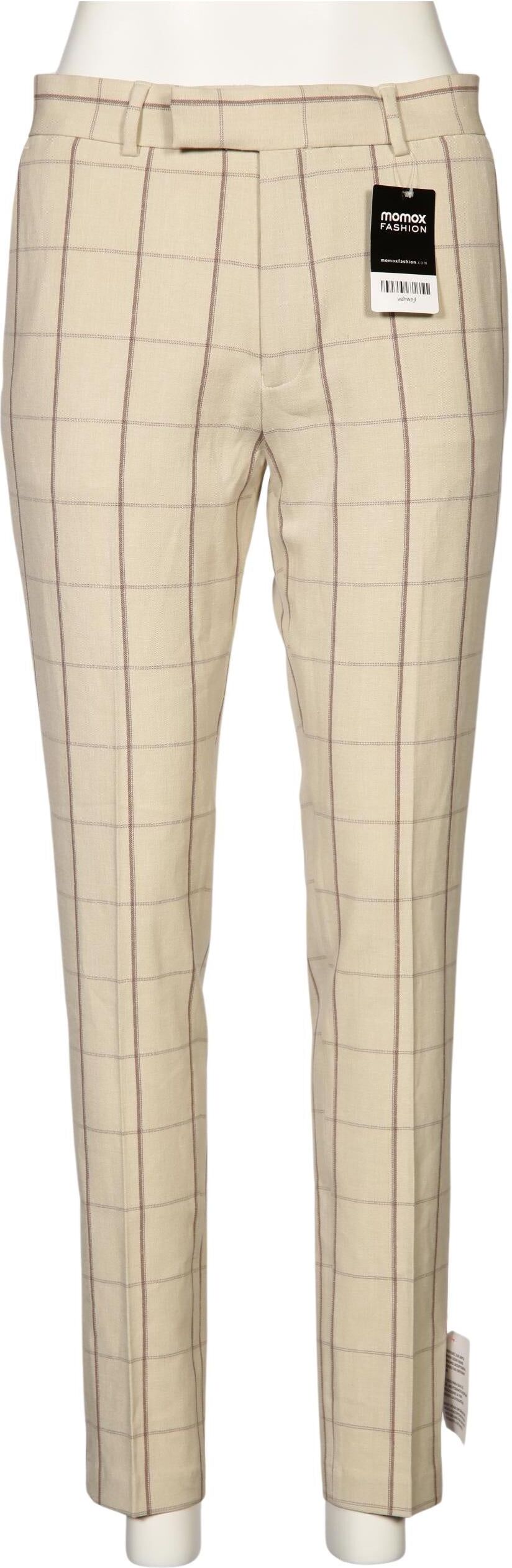 asos Curve Damen Stoffhose, Cremeweiß, Gr. W32, Synthetik / Elasthan / Viskose - Second Hand