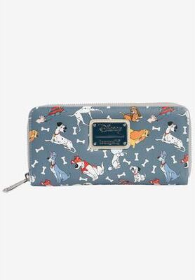 Plus Size Women's Loungefly x Disney Dogs Women's Zip Around Wallet 101 Dalmatians Lady & The Tramp by Loungefly in Multi