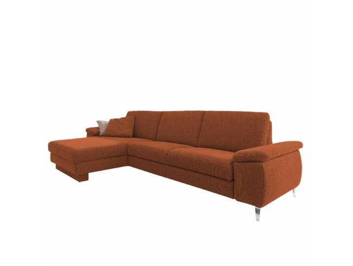 Akad'or Colombia Sofa - links - Textilgewebe Q2 uni terra - Komfort Modell manuelle Armteilverstellung, automatische Sitztiefenverstellung Modern