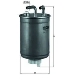 Kraftstofffilter MAHLE KL 99 für Ford Fiesta III Courier Orion Escort V