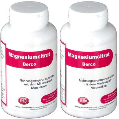 Magnesiumcitrat Berco Kapseln 2x 2x120 St