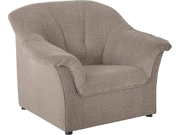 Sessel DOMO COLLECTION Pegnitz zeitlos, elegante Armlehnen, komfortabel , braun (braun, beige), B:105cm H:82cm T:82cm, 100% Polyester, Sessel, Sessel