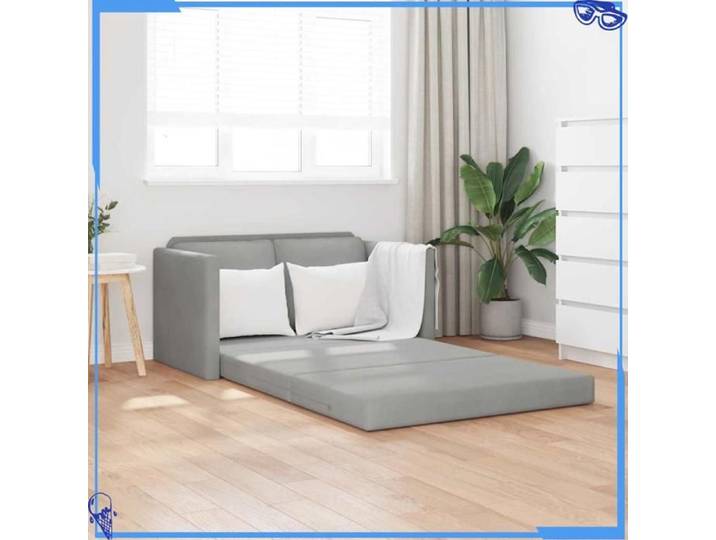 Canapé-lit 2 en 1 - Gris clair - Esthétique Moderne et Fonctionnelle - Esthétique Raffinée et Durables - Pour Chambre