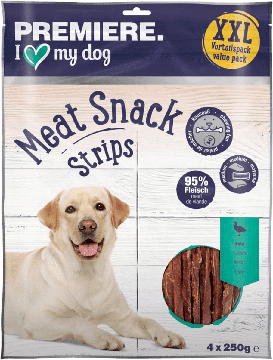 Set Prova Multigusto Premiere Snack Cane 1KG Strips + 70G Sandwich STRIPS ANATRA MEAT SANSWICH POLLO