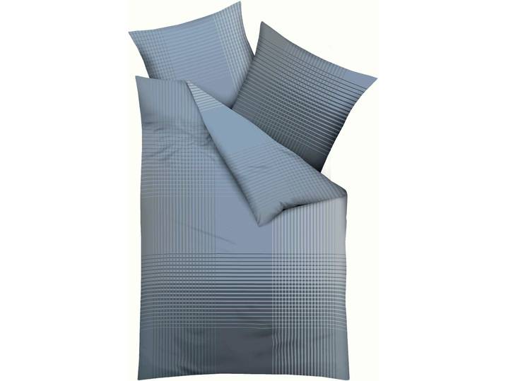 Bettwäsche KAEPPEL MASTER 100% Baumwolle , grau (taube), B/L: 135cm x 200cm, 1 Stk., 1 Stk., Mako-Satin, B/L: 80cm x 80cm, 2 Stk., Mako-Satin, Obermaterial: 100% Baumwolle, Bettwäsche, Bettwäsche, mit Karomuster, Markenreissverschluss