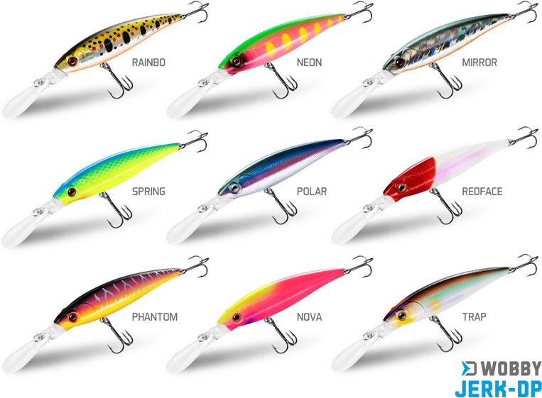 Poisson-nageur Delphin WOBBY JERK-DP 12,5g/9cm/Susp./NEON 12,5g/9cm/Susp./NEON
