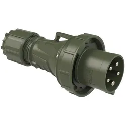 PCE 035-6.u CEE-Stecker 63A 5p 6h IP67 POWER TWIST bronzegrün 0356u