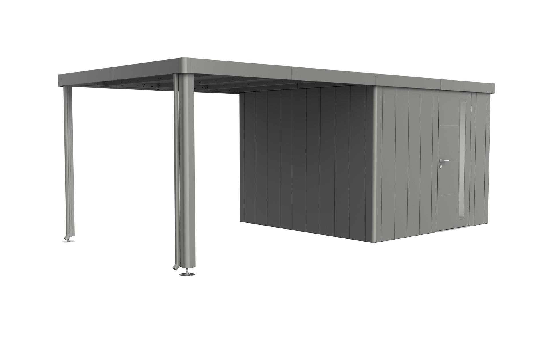BIOHORTGARTE Seitendach zuerätehaus Neo 3A/3B/3C/3D quarzgrau-met. 16925020
