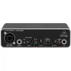 Behringer U-Phoria UMC22 (USB), Audio Interface, Schwarz