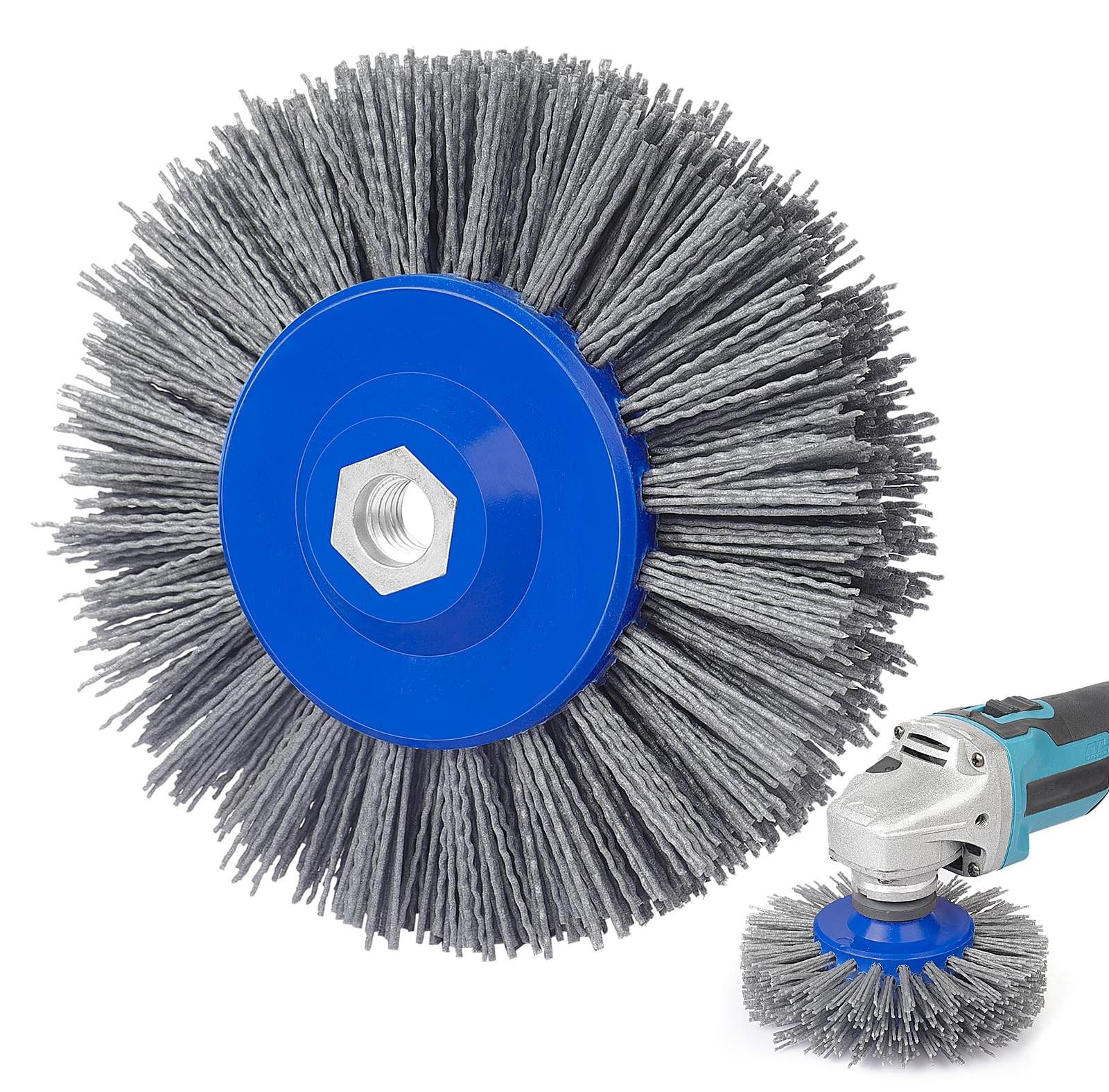 Merkloze Sanding Brush 120 Grit - Nylon Polishing Brush voor Hout en Metaal