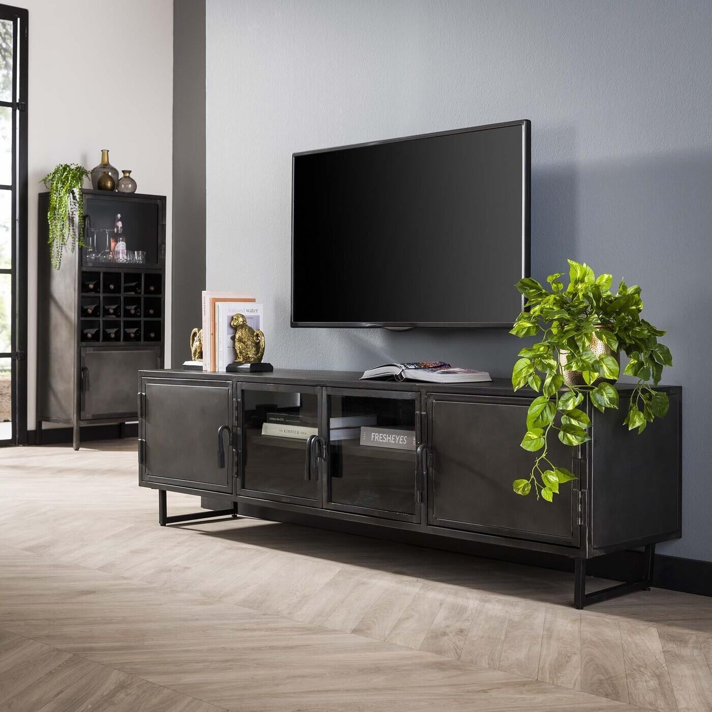 Giga Meubel TV-meubel Rift Metal Industrial Breedte: 180 cm