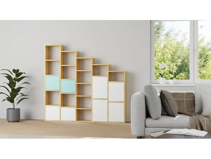 Modernes Stufenregal von Pickawood Buche Natur geölt