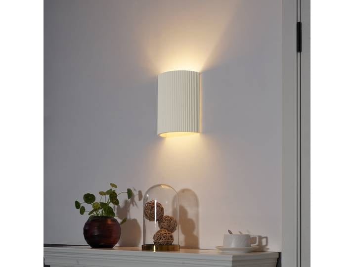 Applique murale scandinave Ovale beige - Plaster