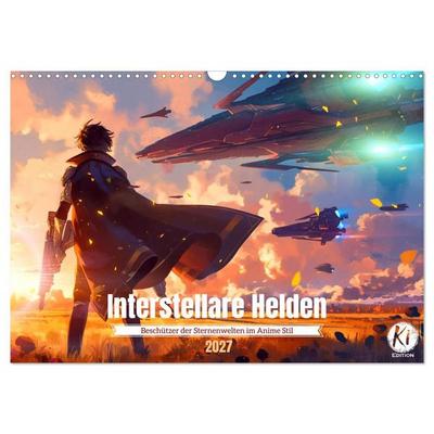 Interstellare Helden (Wandkalender 2027 DIN A3 quer), CALVENDO Monatskalender