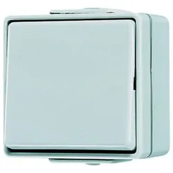 Wippschalter Aufputz, Universal-Aus-Wechselschalter, grau