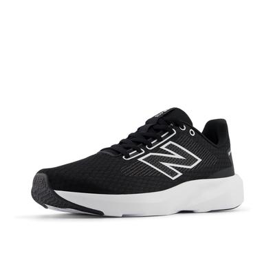 Laufschuh NEW BALANCE "413V3", Herren, Gr. 46,5, schwarz-weiß (schwarz, weiß, schwarz), Synthetik, Schuhe Laufschuh