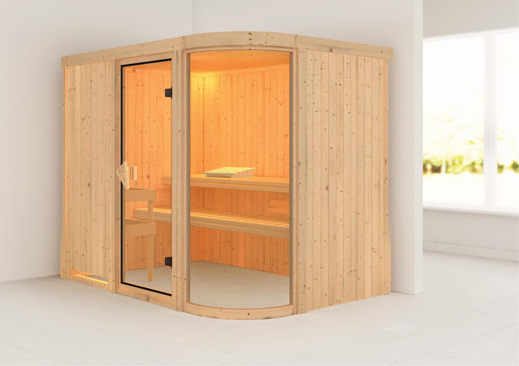 KARIBUHOLZT Parima 4 Front, ohne Zubehör bronzierte Ganzglastür 08288508