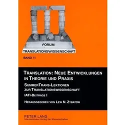 Translation: Neue Entwicklungen in Theorie und Praxis, Fachbücher