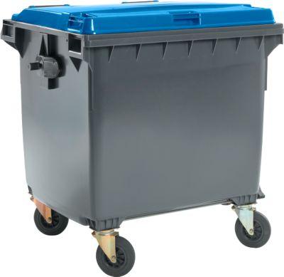 Müllcontainer MGB 1100 FD, Kunststoff, 1100 l, schwarzblau