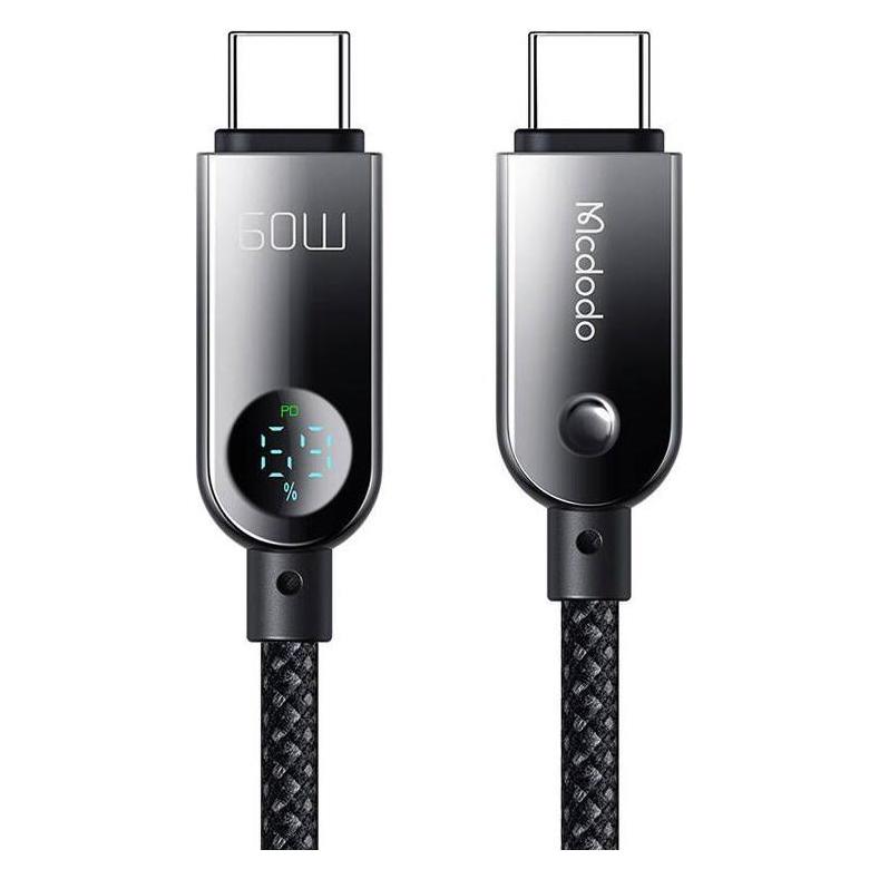 Mcdodo CA-4780 USB-C to USB-C 60W data cable 1.2m (black) (1.20 m, 60 W) (CA-4780)